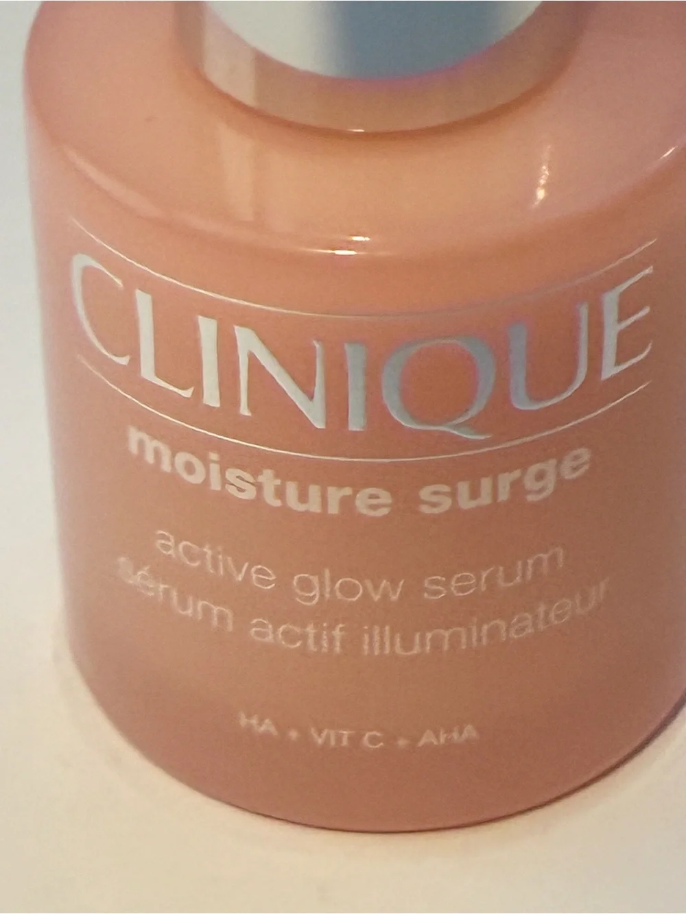 Clinique Moisture Surge Active Glow Serum – Pink and White Dropper Bottle